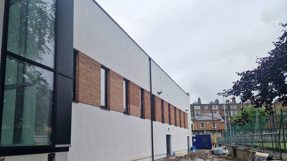 Loreto College sports hall after the energy upgrade